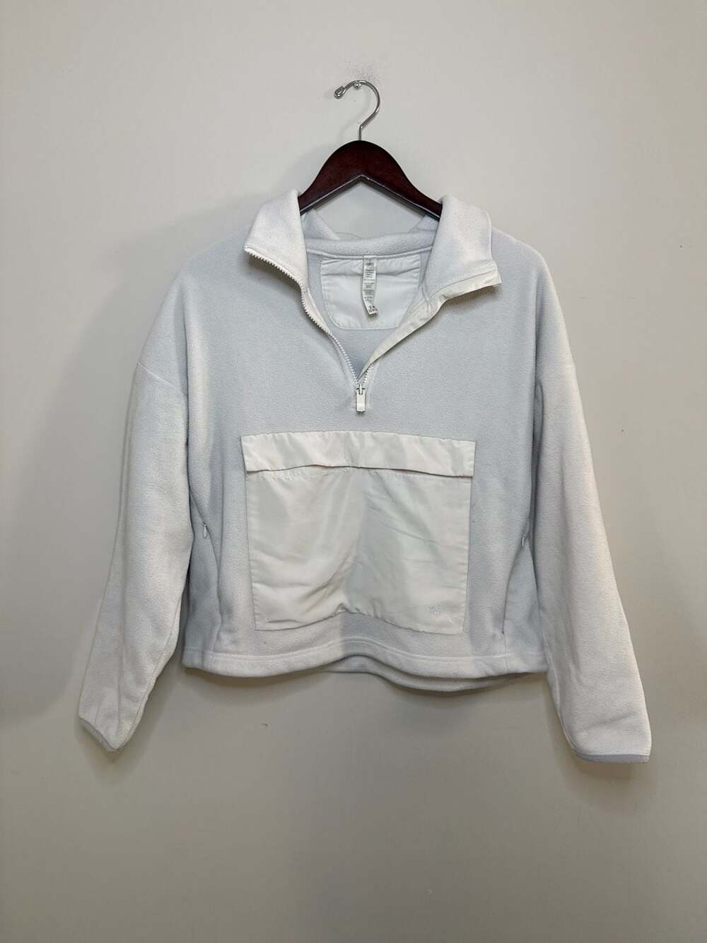 Alo Yoga Half-Zip Fleece Pullover Jacket with Front Pocket Small